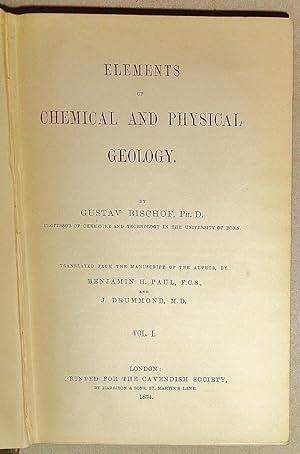 Element of Chemical and Physical Geology; Vols. I & II (Of 3)