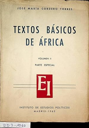 Bild des Verkufers fr Textos bsicos de Africa. Vol. 2 zum Verkauf von ANTIQUARIAT.WIEN Fine Books & Prints