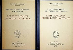 Bild des Verkufers fr 2 Bnde 1) nigmes et controverses historiques : les prtendants au trne de France // 2) Les pretendants au tro^ne de France : faits nouveaux, pre tendants nouveaux zum Verkauf von ANTIQUARIAT.WIEN Fine Books & Prints