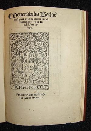 Seller image for De temporibus siue de sex aetatibus huius seculi Liber Incipit. - ["THE EARLIEST COMPREHENSIVE TREATMENT OF THIS SUBJECT"] for sale by Lynge & Sn ILAB-ABF