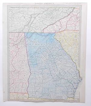 Seller image for North America Sheet XII. Georgia with parts of North & South Carolina, Tennessee, Alabama & Florida. for sale by Buch- und Kunst-Antiquariat Flotow GmbH