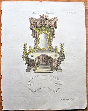 Image du vendeur pour Antique Copperplate Engraving: Dressing Table 156 mis en vente par Ken Jackson
