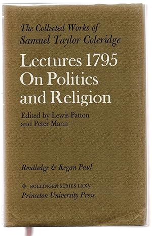 Immagine del venditore per The Collected Works of Samuel Taylor Coleridge: Lectures 1795 On Politics and Religion venduto da Attic Books (ABAC, ILAB)