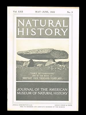 Image du vendeur pour Natural History : Journal of The American Museum of Natural History. Volume XXII No. 3. May-June 1922 mis en vente par Harropian Books,  IOBA