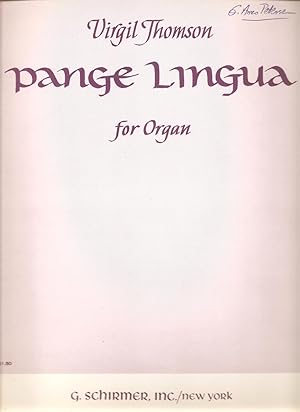 Pange Lingua (Praise, O Tongue) (for Organ Solo, with Pipe Organ Registration)