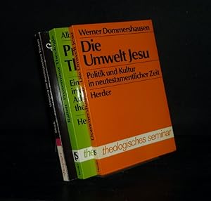 Imagen del vendedor de Konvolut aus 3 Bnden fr Theologie-Studenten. - Band 1: Die Umwelt Jesu. Politik und Kultur in neutestamentlicher Zeit. [Von Werner Dommershausen]. - Proseminar Theologie. Einfhrung in das wissenschaftliche Arbeiten und in die theologische Buchkunde. [Von Albert Raffelt]. - Band 3: Umgang mit theologischen Texten. Methoden, Analysen, Vorschlge. [Von Alex Stock]. a la venta por Antiquariat Kretzer