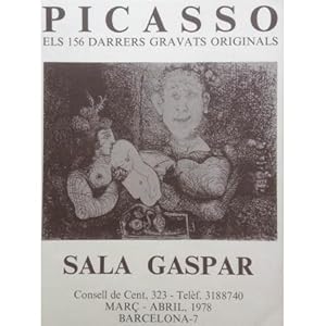 Poster Affiche Plakat - Sala Gaspar. Els 156 darrers gravats originals. 1978