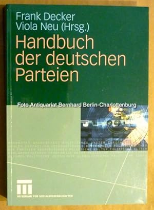 Imagen del vendedor de Handbuch der deutschen Parteien a la venta por Antiquariat Bernhard