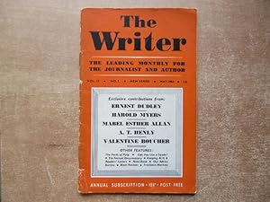 Bild des Verkufers fr The Writer Monthly for the Journalist and Author. Vol.13, No. 5, New Series, May 1954 zum Verkauf von BRIMSTONES