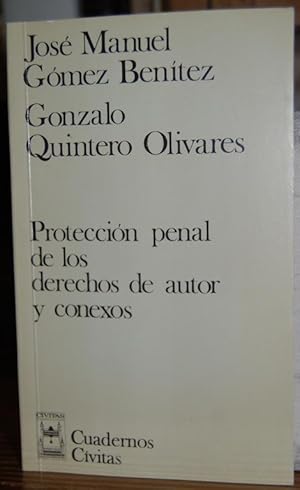 Image du vendeur pour PROTECCION PENAL DE LOS DERECHOS DE AUTOR Y CONEXOS mis en vente par Fbula Libros (Librera Jimnez-Bravo)