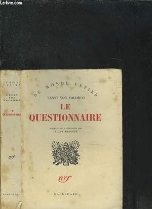 Image du vendeur pour LE QUESTIONNAIRE mis en vente par Le-Livre