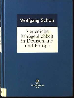 Bild des Verkufers fr Steuerliche Mageblichkeit in Deutschland und Europa. zum Verkauf von books4less (Versandantiquariat Petra Gros GmbH & Co. KG)