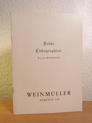 Seller image for Frhe Lithographien, Deutschland, England, Frankreich. Einzelbltter und Bcher. Aus einer Privatsammlung. Weinmller Auktion Nr. 149 am 21. September 1973 for sale by Antiquariat Weber