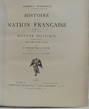 Histoire de la nation française ( 15 volumes - complet) Tome I: Géographie Humaine de la France J...
