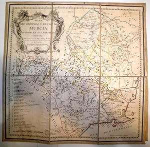 Mapa del Obispado y Reyno de Murcia, dividido en sus partidos. Construido sobre el impreso de Fel...