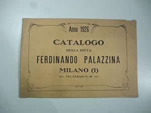 Catalogo della ditta Ferdinando Palazzina. Milano. Anno 1926. (Catalogo commerciale orologeria)