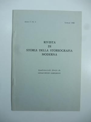 Rivista di storia della storiografia moderna. Estratto Anno I, N.1