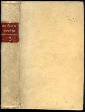 Oeuvres d'Horace en latin, traduites en francois M. Dacier et P. Sanadon No.3