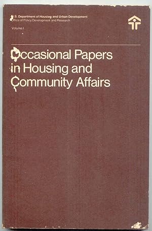 Occasional Papers in Housing and Community Affairs : Volume 1