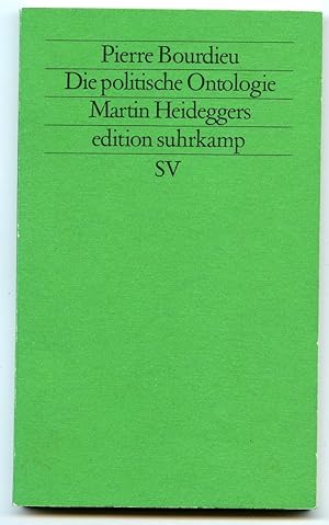 Die Politische Ontologie Martin Heideggers