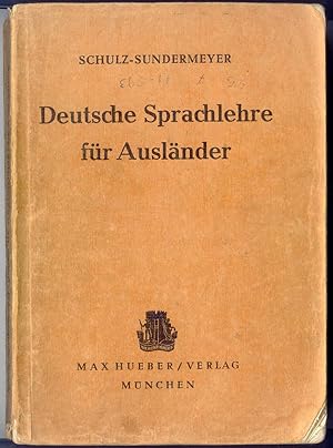 Deutsche Sprachlehre fÃ¼r AuslÃ¤nder Grammatik und Ãbungsbuch