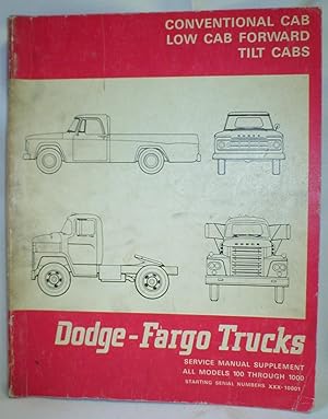 Dodge-Fargo Trucks; Service Manual Supplement Models 100 Thru 1000