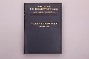 Image du vendeur pour WALZWERKSWESEN ZWEITER BAND. mis en vente par INFINIBU KG