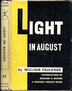LIGHT IN AUGUST (ML# 88, FIRST MODERN LIBRARY, 1950, 358 Titles Listed On Inside of DJ)