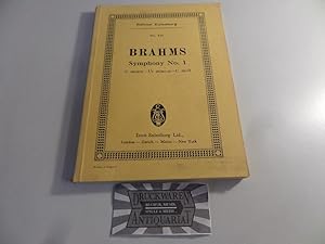 Image du vendeur pour Brahms : Symphony No. 1 - C moll. Eulenburg No. 425. mis en vente par Druckwaren Antiquariat