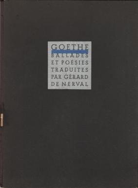 Choix de ballades et de poésies dans la traduction de Gérard de Nerval.