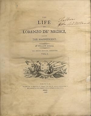 The life of Lorenzo de' Medici called The Magnificent. The second edition, corrected.