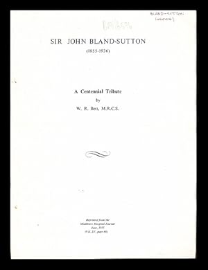 Imagen del vendedor de Sir John Bland-Suttom (1855-1936): a centennial tribute a la venta por MW Books Ltd.