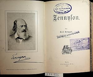 Bild des Verkufers fr Tennyson : mit Bildnis (=Geisteshelden ;Band 32) zum Verkauf von ANTIQUARIAT.WIEN Fine Books & Prints