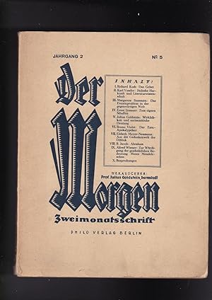Der Morgen zweimonatsschrift Jahrgang 2 No. 5 Jahrgang II Heft V. Dezember 1926