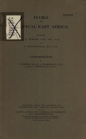 Bild des Verkufers fr Flora of Tropical East Africa: Capparidaceae zum Verkauf von Masalai Press