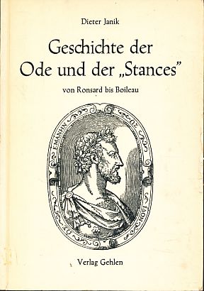 Seller image for Geschichte der Ode und der Stances von Ronsard bis Boileau. Ars poetica. 2. for sale by Fundus-Online GbR Borkert Schwarz Zerfa