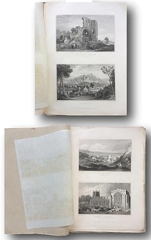 Seller image for VIEWS IN WALES Comprising in about twenty numbers The most Picturesque and Beautiful Scenery in that Romantic Country, unequalled in Europe each number Containing Four Views Number 4 Bangor & Denbigh for sale by John  L. Capes (Books) Established 1969