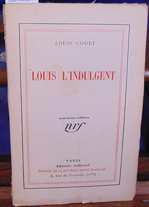 Imagen del vendedor de Louis l'indulgent a la venta por librairie le vieux livre