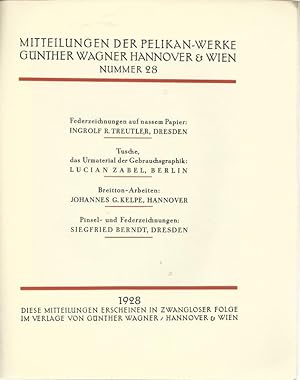 Der Pelikan. Mitteilungen der Pelikan-Werke. Nummer 28.