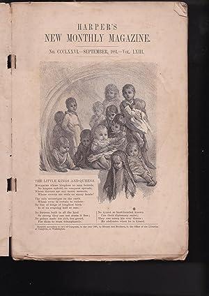 Immagine del venditore per HARPER'S New Monthly Magazine - September 1881 #376 CCCLXXVI Vol. LXIII venduto da Meir Turner