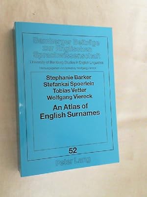 An atlas of English surnames. Bamberger Beiträge zur englischen Sprachwissenschaft ; Vol. 52