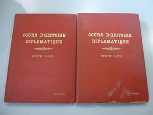 COURS D'HISTOIRE DIPLOMATIQUE - 2 tomes - 1648-1804 / 1804-1850.