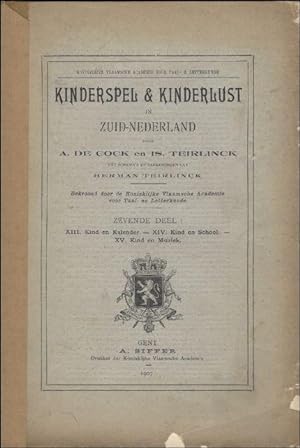 Bild des Verkufers fr Kinderspel & Kinderlust in Zuid - Nederland deel 7. zum Verkauf von BOOKSELLER  -  ERIK TONEN  BOOKS