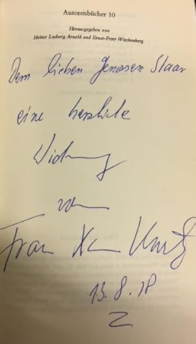 Franz Xaver Kroetz. Autorenbücher: 10. Herausgegeben von Heinz Ludwig Arnold und Ernst-Peter Wiec...