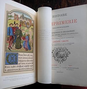 Histoire de l'imprimerie à Chalons-sur-Marne: notices biographiques et bibliographiques sur les i...