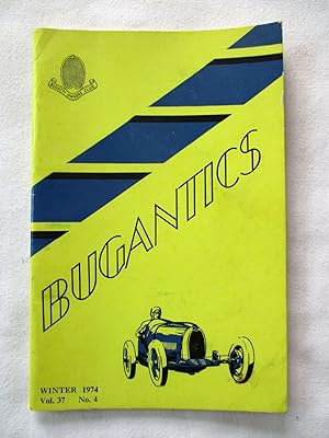 BUGANTICS Bugatti Owners Club 1974 Winter, Vol 37. No 4. Magazine.