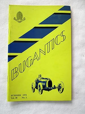 BUGANTICS Bugatti Owners Club 1975 Summer, Vol 38. No 2. Magazine.