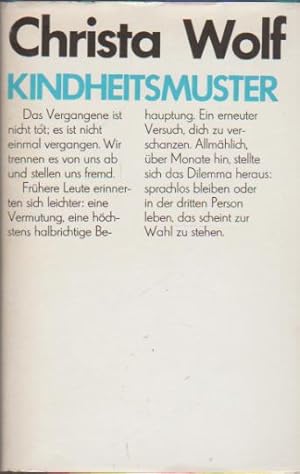 Bild des Verkufers fr Kindheitsmuster [Einbandgestaltung : Wolfgang Kenkel] zum Verkauf von Schrmann und Kiewning GbR