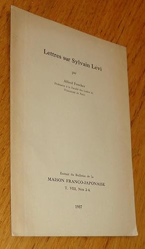 Lettres sur Sylvain Lévi
