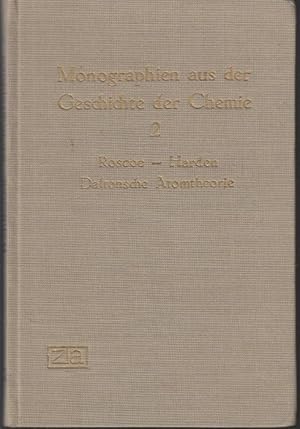 Bild des Verkufers fr Die Entstehung der Dalton'schen Atomtheorie in neuer Beleuchtung. Ins Deutsche bertragen von Georg Kahlbaum (= Monographien aus der Geschichte der Chemie, Zweites Heft). Nachdruck der Ausgabe von 1898 zum Verkauf von Graphem. Kunst- und Buchantiquariat